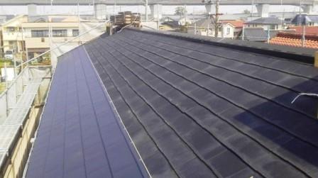 清須市 アイボリー×茶色系 賃貸アパート外壁塗装 施工例 屋根板金工事 イメージ