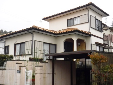 多治見市 ナチュラル和モダン住宅 外壁塗装 施工例 塗装前 イメージ
