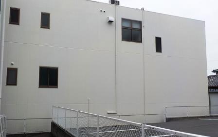 名古屋市天白区 会社ビル ツートンカラー外壁塗装 施工例 施工完了 イメージ