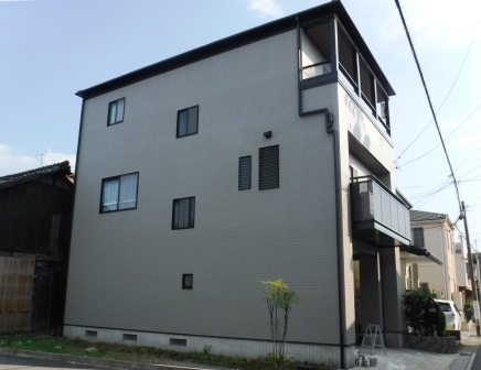 江南市 ミサワホーム 人気のグレー系 外壁塗装 施工例