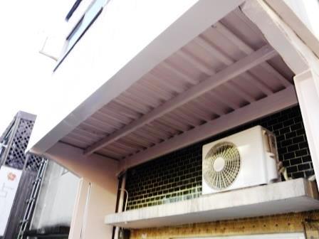名古屋市中村区　デッキ鉄骨　外壁塗装　施工例