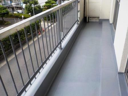 名古屋市東区　ベランダ防水工事　施工例