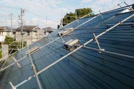 多治見市 屋根塗装　施工風景　イメージ　