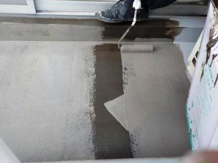 岩倉市 シンプルモダン 賃貸マンション外壁塗装 施工例 ベランダ防水塗装 イメージ
