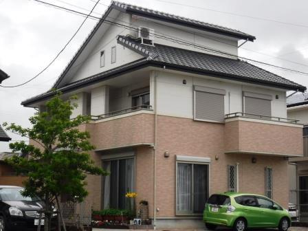 豊川市 ナチュラル洋風住宅 外壁塗装 施工例 塗装前 イメージ