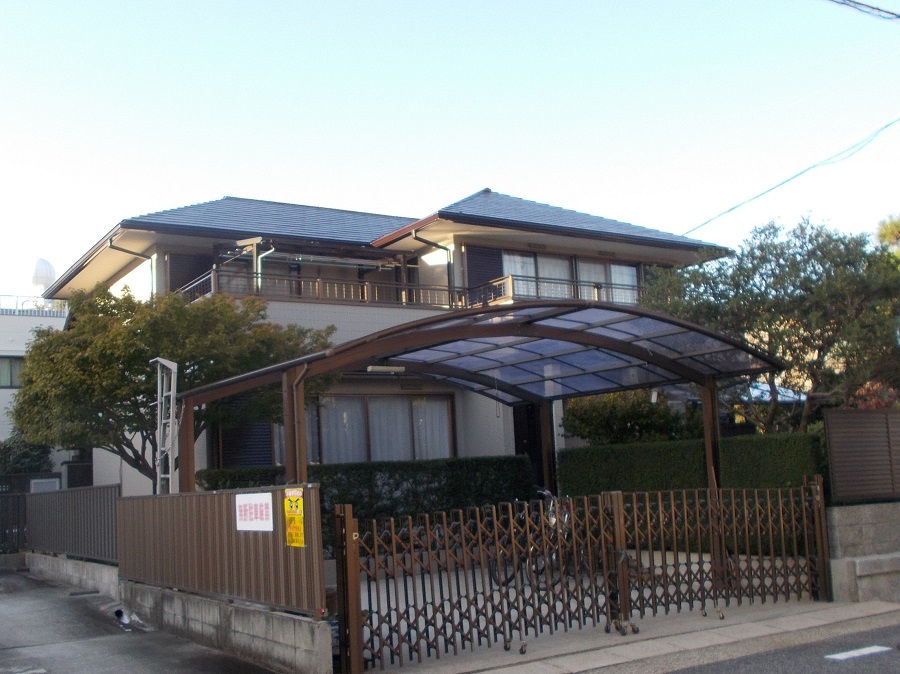 名古屋市千種区　モダン住宅　外壁・屋根塗装　施工例