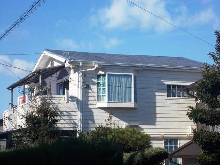 名古屋市緑区　ホワイト系カントリー風住宅　外壁塗装　施工後　イメージ