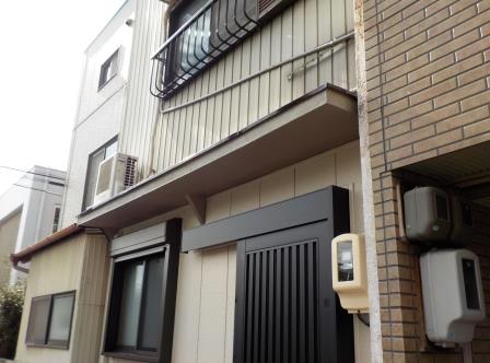 名古屋市北区　庇塗装　施工例