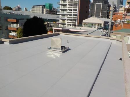 名古屋市中区　ビル屋上防水塗装　施工例
