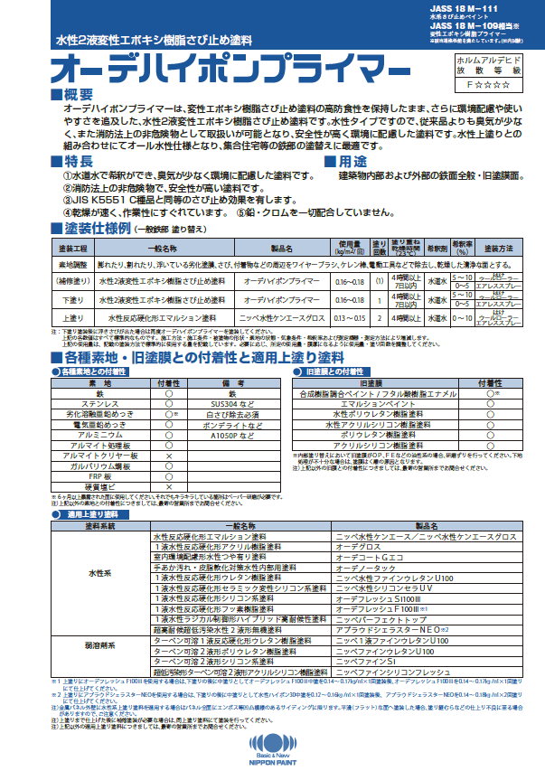 オーデハイポンプライマー