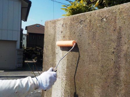 名古屋市緑区 土壁調がおしゃれな 洋風住宅外壁塗装 施工例 外構塗装 イメージ