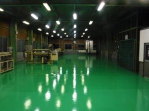 愛知県岡崎市　工場床塗装　施工例