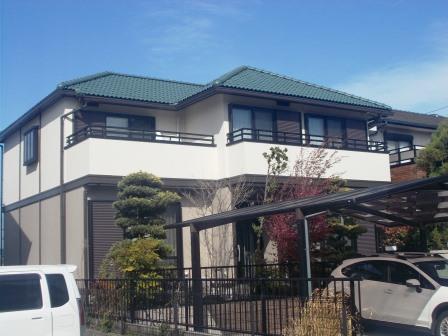 長久手市　住宅外壁シリコン塗装　施工例