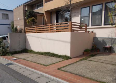 名古屋市緑区 ナチュラルモダン洋風住宅 外壁塗装 施工前