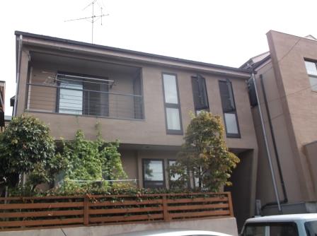 名古屋市緑区 ナチュラルモダン洋風住宅 外壁塗装 施工前 イメージ