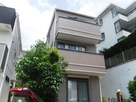 名古屋市瑞穂区　3階建て住宅　外壁塗装　施工例の写真