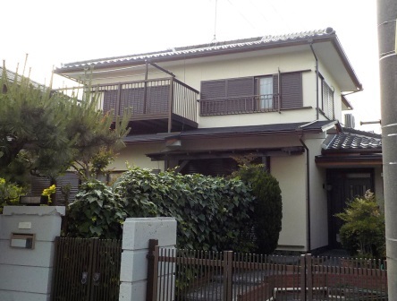 名古屋市名東区　落ち着いた和風住宅　外壁塗装　施工例の写真