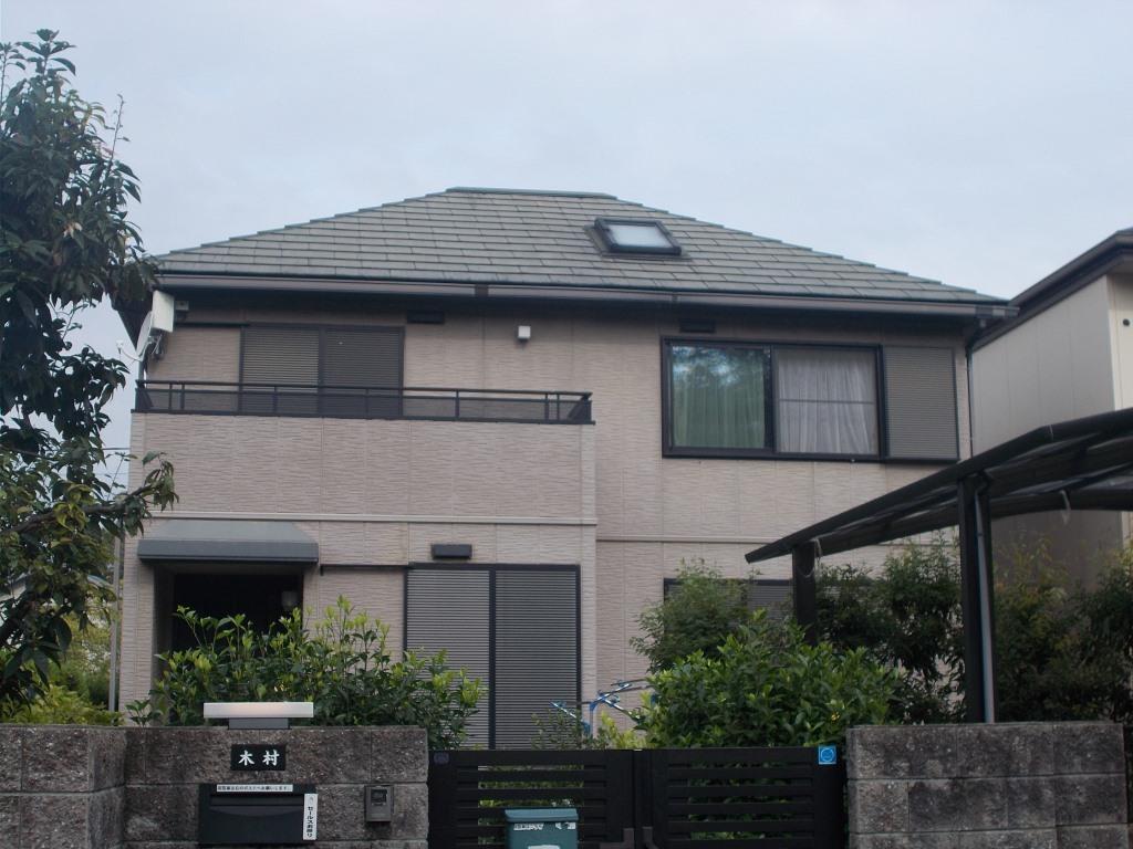 尾張旭市 アーバンモダン住宅 外壁塗装 施工例 塗装前 イメージ