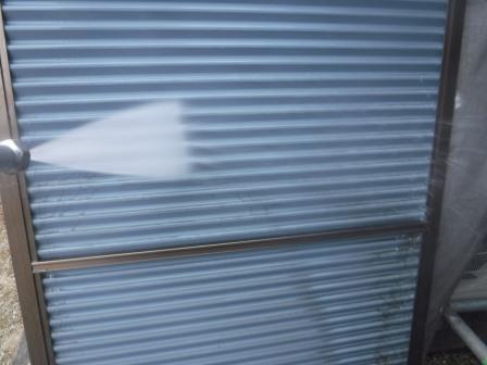 小牧市 グレージュ系 和風住宅 外壁塗装 施工例 雨戸高圧洗浄 イメージ