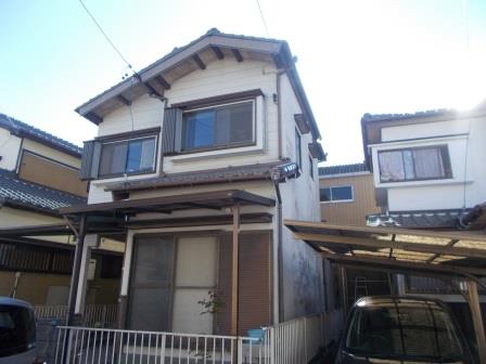 鈴鹿市 シックな和風モダン住宅 外壁塗装 施工例 塗装前 イメージ