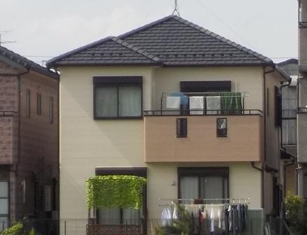 岩倉市 ベージュ系 洋風住宅 外壁塗装 施工例 完成 イメージ