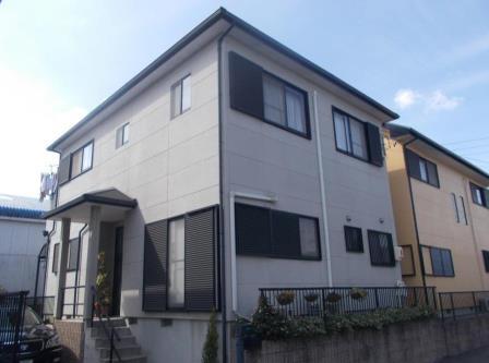 東郷町 洋風シンプルモダン住宅 外壁塗装 施工例 塗装前 イメージ