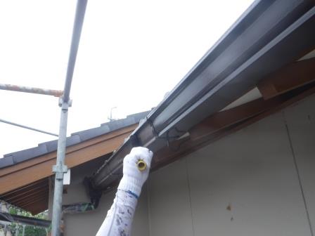 名古屋市緑区 趣きある和風住宅 外壁塗装 施工例 雨樋塗装 イメージ