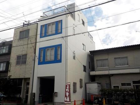 名古屋市北区　3階建て住宅　外壁塗装　施工例