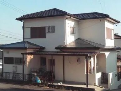 尾張旭市　ナチュラル系　和風モダン住宅　外壁塗装　施工例
