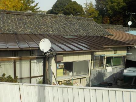 名古屋市守山区　瓦棒屋根シリコン塗装　施工例