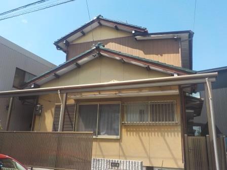 尾張旭市 ベージュ系 和風住宅 外壁塗装 施工例 塗装前 イメージ
