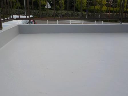 長久手市　屋上ベランダ防水塗装　施工例