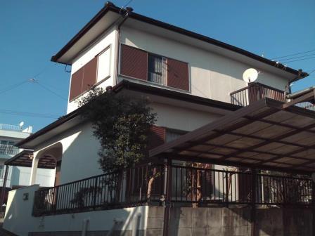 尾張旭市 ナチュラル系 和風モダン住宅 外壁塗装 施工例 完成 イメージ