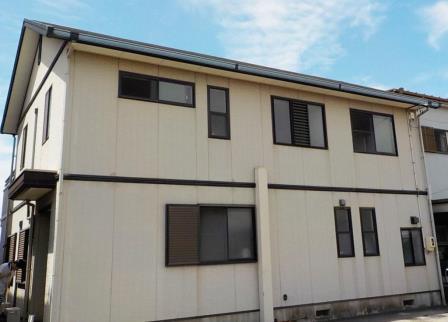 西尾市 ブラウン系 シンプル洋風住宅 外壁塗装 施工例 塗装前 イメージ