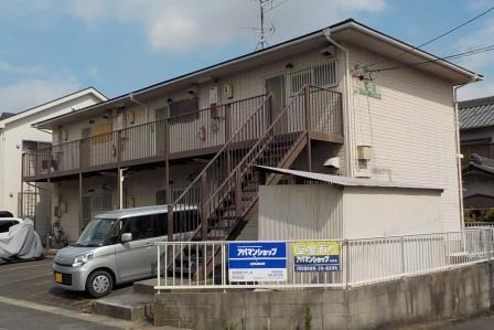 刈谷市 明るいベージュ系 賃貸アパート 外壁塗装 施工例 塗装前 イメージ
