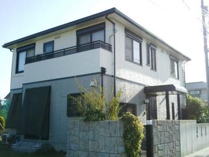 豊田市　洋風シンプルモダン住宅　外壁塗装　施工例の写真