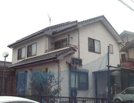 多治見市 ベージュ系 洋風住宅 外壁塗装 施工例 塗装前 イメージ