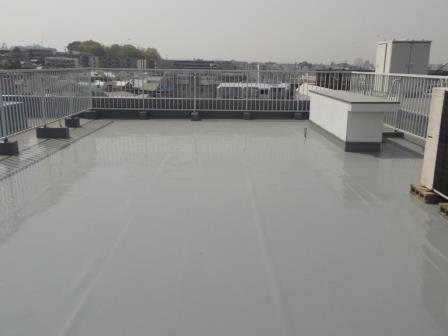 名古屋市千種区　屋上防水塗装　マンション　施工例