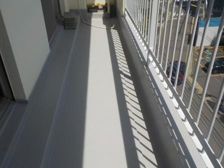 名古屋市東区　ベランダ防水　マンション　施工例