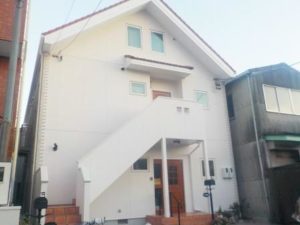 名古屋市南区　3階建て住宅　外壁塗装　施工例