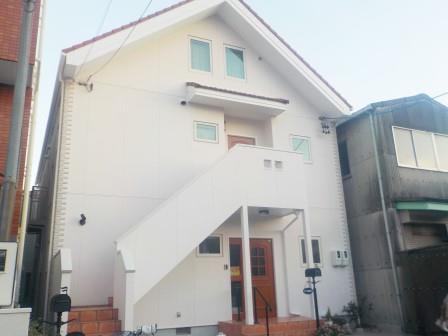 名古屋市南区　3階建て住宅　外壁塗装　施工例の写真