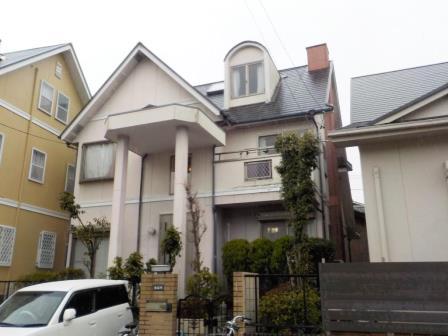 尾張旭市 洋風ヨーロピアン住宅 外壁塗装 施工例 塗装前 イメージ