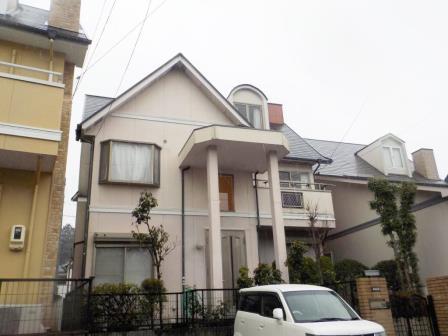 尾張旭市 洋風ヨーロピアン住宅 外壁塗装 施工例 塗装前 イメージ