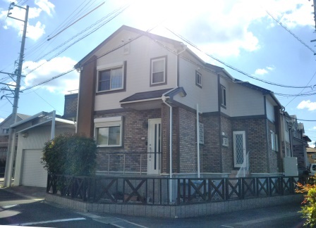 東郷町　南欧風　ナチュラル住宅　外壁塗装　施工例の写真