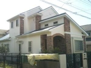 知多市　エレンガンスな南欧風　外壁塗装　施工例