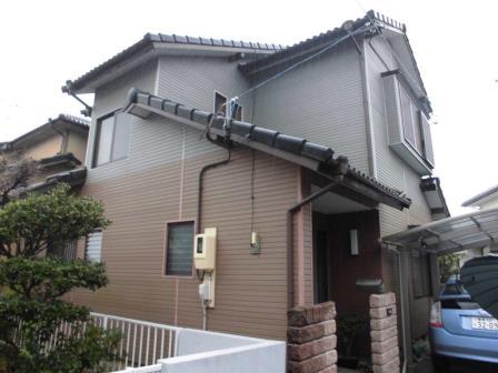 豊川市 和風モダン住宅 屋根 外壁塗装 施工例 塗装前 イメージ