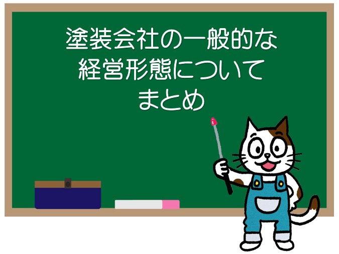 外壁塗装会社の一般的な経営形態について　まとめ　イメージ