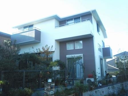 名古屋市守山区 アーバンモダン住宅 外壁塗装 施工例