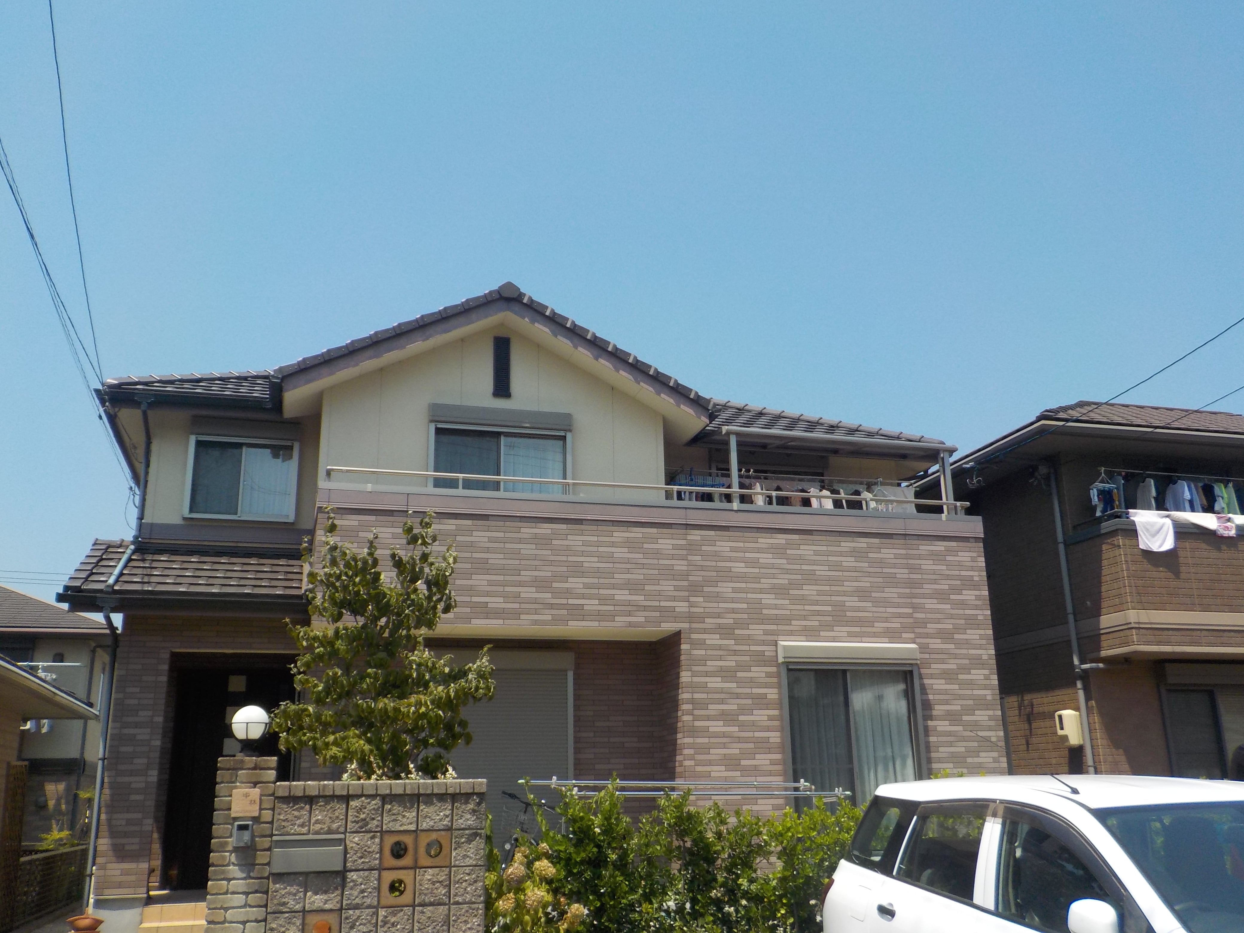 桑名市 おしゃれなエレガンス住宅 外壁塗装 施工例 塗装前 イメージ