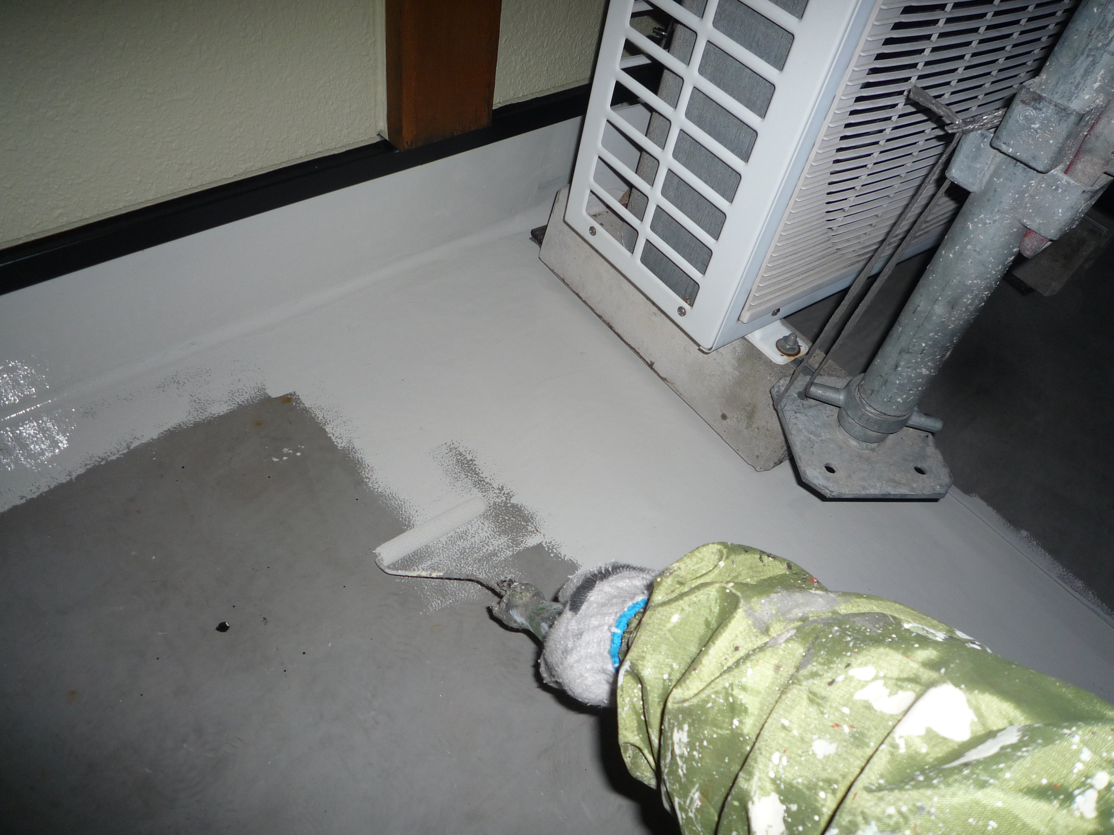 天白区 上品な和風住宅 外壁塗装 施工例 ベランダ防水塗装 イメージ